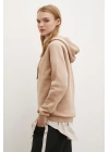 Kapüşonlu Sweatshirt Kahve