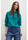 Kapüşonlu Sweatshirt Yeşil