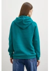 Kapüşonlu Sweatshirt Yeşil
