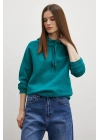 Kapüşonlu Sweatshirt Yeşil