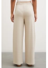 Kemeri Lastikli Pantolon Krem