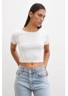 Kısa Kol T-shirt Beyaz