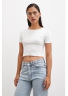 Kısa Kol T-shirt Beyaz