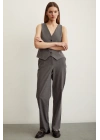 Klasik Boru Paça  Pantolon Gri