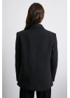 Klasik Poliviskon Ceket Siyah