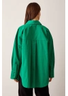 Klasik Poplin Gömlek Yeşil