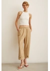 Lastikli Salaş Pantolon Bej