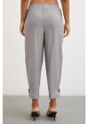 Lastikli Salaş Pantolon Gri