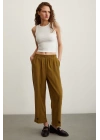 Lastikli Salaş Pantolon Haki