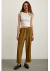 Lastikli Salaş Pantolon Haki