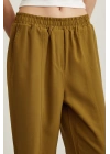 Lastikli Salaş Pantolon Haki