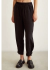 Lastikli Salaş Pantolon Siyah