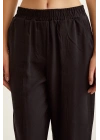Lastikli Salaş Pantolon Siyah