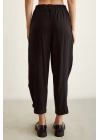 Lastikli Salaş Pantolon Siyah