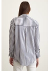 Multi Çizgili Gömlek Lacivert