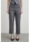 Önü Pensli Skinny Kumaş Pantolon Antirasit