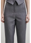 Önü Pensli Skinny Kumaş Pantolon Antirasit