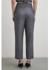 Önü Pensli Skinny Kumaş Pantolon Antirasit