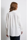 Oversize Pamuk Gömlek Beyaz