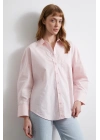 Oversize Pamuklu Gömlek Pembe