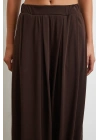 Paça Detaylı Şalvar Pantolon Kahve