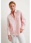 Pamuklu Klasik Gömlek Pembe