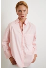 Pamuklu Klasik Gömlek Pembe