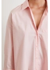 Pamuklu Klasik Gömlek Pembe