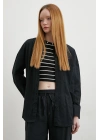 Pamuklu Oversize Gömlek Siyah