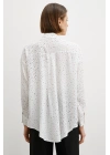 Puantiyeli Gömlek Beyaz