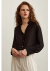 Şifon Gömlek Siyah