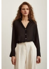 Şifon Gömlek Siyah