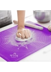 Silikon Hamur Açma Matı Orta Boy 50 x 40