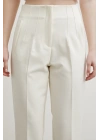 Skinny Kumaş Pantolon Ekru
