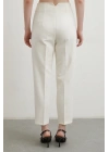 Skinny Kumaş Pantolon Ekru
