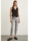 Skinny Kumaş Pantolon Gri
