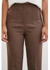 Skinny Kumaş Pantolon Kahve