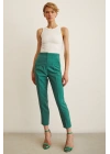 Skinny Kumaş Pantolon Yeşil