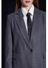 Slim Fit Blazer Ceket Gri