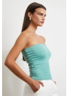 Straplez Top Yeşil