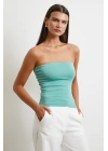 Straplez Top Yeşil