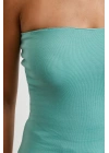 Straplez Top Yeşil