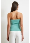 Straplez Top Yeşil