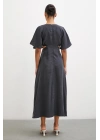 V Yaka Yan Dekolteli  Elbise Antirasit