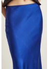 Verev Saten Etek Lacivert