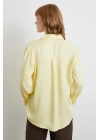 Viskon Saten Gömlek Sarı