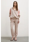 Yanı Şeritli Jogger Eşofman Altı Bej