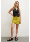 Yüksek Bel Şort Hardal