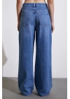 Yüksel Bel Baggy Jean Mavi