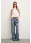 Yüksel Bel Bol Paça Jean Lacivert